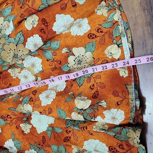 Heart of Haute orange floral swing skirt - Picture 5 of 5